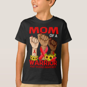 Mam van een Warrior Heart Disease Awareness Zonneb T-shirt