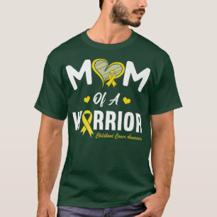Mam van een Warrior Hero Childhood Cancer Awarenes T-shirt
