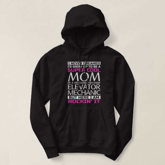 Mam van Elevator Mechanic Hoodie (Design voorkant)