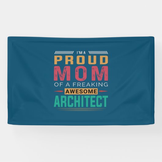 Mam van Geweldige architect Spandoek (Horizontaal)