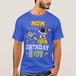Mam van het 'Birthday Astronaut Boy Space Theme Pa T-shirt