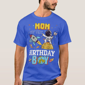 Mam van het 'Birthday Astronaut Boy Space Theme Pa T-shirt