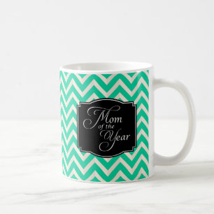 Mam van het Jaar Chevron Stripes Koffiemok