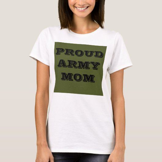 Mam van het T-Shirt Proud Army (Voorkant)
