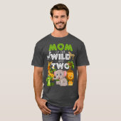 Mam van het Wild Two Zoo Birthday Safari Oerwoud T-shirt (Voorkant volledig)