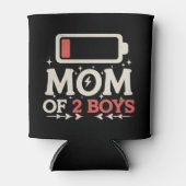 Mam van Moederdag met lagebatterij met 2 bakken Blikjeskoeler (Voorkant)