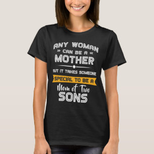 Mam van Sons Funny Moederdag Gift voor haar  T-shirt