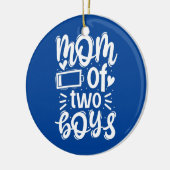 Mam van twee jongens uit Son Moederdag Keramisch Ornament (Links)