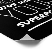 Mam van tweeling supermacht grappige moederdag whi poster (Hoek)