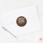 Mam van tweelingen Gezegde tweelingmoeders Ronde Sticker (Envelop)