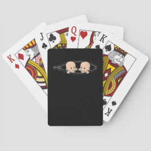Mam van tweelingen van de zwangerschap pokerkaarten