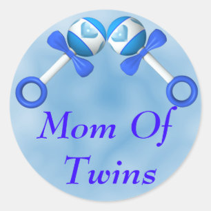 Mam van Twin Boys Sticker