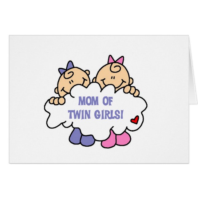 Mam van Twin Girls (Voorkant Horizontaal)