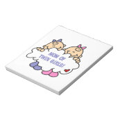 Mam van Twin Girls T-shirts en cadeautjes Notitieblok (Gedraaid)