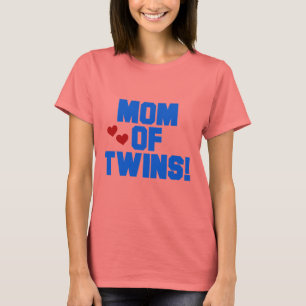 Mam van Twins-Blue Text Tshirts en Gifts