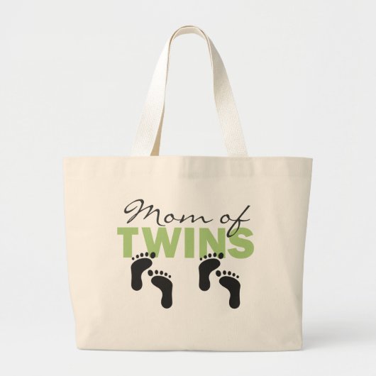 Mam van Twins Grote Tote Bag (Voorkant)