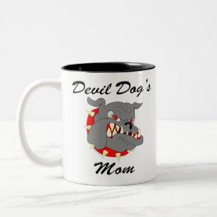 Mam van USMC Devil Dog Tweekleurige Koffiemok