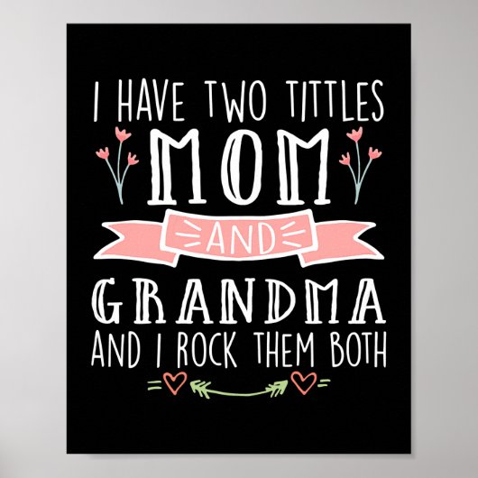 Mam van vrouwen ik heb twee titels voor moeder en poster (Voorkant)