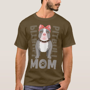 Mam van vrouwen Pitbull - Funny Pit Bull Dog T-Shi T-shirt
