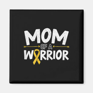 Mam van Warrior Childhood Cancer Awareness Maand Magneet