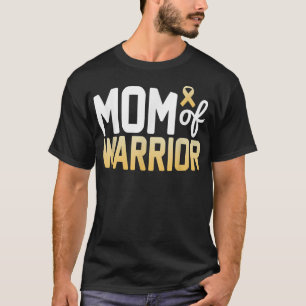 Mam van Warrior Childhood Cancer Awareness Maand T-shirt