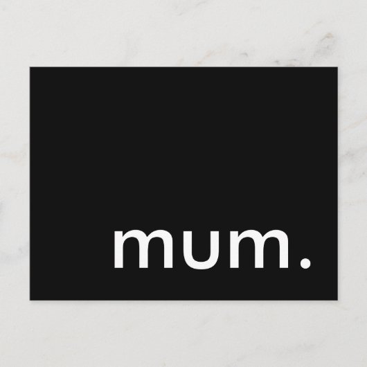 mam. verrassingsfeest uitnodiging briefkaart (Voorkant)