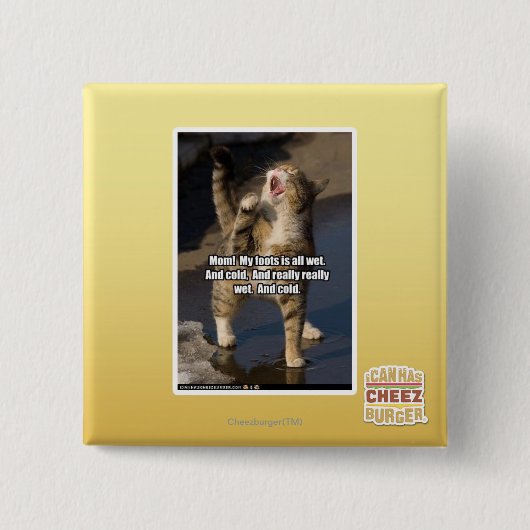 Mam! Vierkante Button 5,1 Cm (Voorkant)