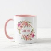 Mam Waterverf Floral Pink Gold Mok (Links)