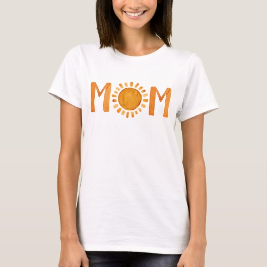 Mam Waterverf Yellow Sunshine T-shirt (Voorkant)