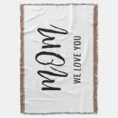 Mam We houden van je aangepaste Moederdag Deken (Voorkant Verticaal)