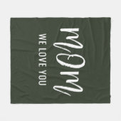 Mam We houden van je aangepaste Moederdag Fleece Deken (Voorkant (Horizontaal))