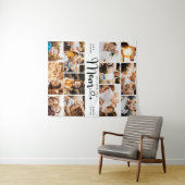 Mam We houden van je hart Moderne Foto Collage Wandkleed (In Situ (horizontaal))