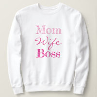 Mam Wife Boss Typografie