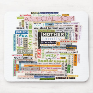 Mam Word Collage Mousepad Muismat