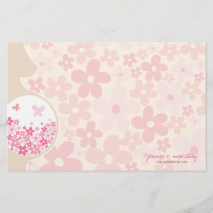 Mam wordt Baby Girl Dank je briefje Stationery Briefpapier