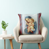 Mam zonder blote maagd Maria met Jezus Kind Kussen (Stoel)