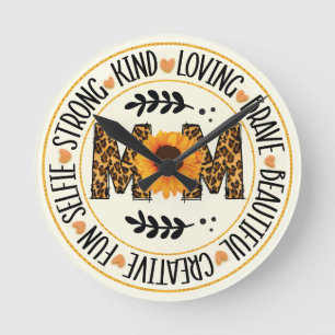 Mam Zonnebloem Ronde Klok