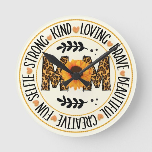 Mam Zonnebloem Ronde Klok (Voorkant)