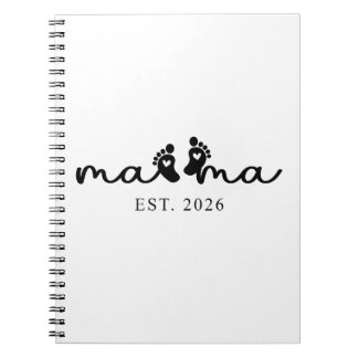 Mama 2026 | Baby Onthulling Spiraal Foto Notitiebo Notitieboek