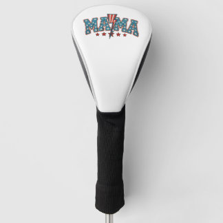 Mama 4 juli patriottische moeder bliksemschicht golfheadcover