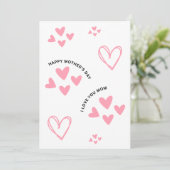 Mama Aandoenlijk Moederdag kaart (Staand voorkant)