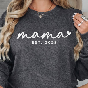Mama Aangepast Ellegante Script Moederdag Nieuwe Trui