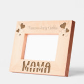 Mama aangepaste naam harten houten gegraveerde lijstjes (Links)