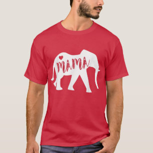 Mama Africa Elephant T-Shirt - mignonne Fête des m