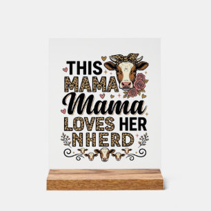 Mama Aime Son Troupeau Vintage Cow Maman Conceptio