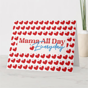 Mama All Day Witte Vouwkaart Kaart