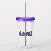 MAMA Animal Print Acryl Drinkbeker (Voorkant)