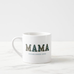 Mama année customisée - Mug à café fleuri tendance