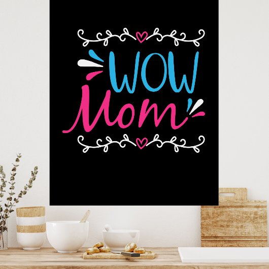 Mama Art Wow Poster (Keuken)