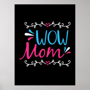 Mama Art Wow Poster